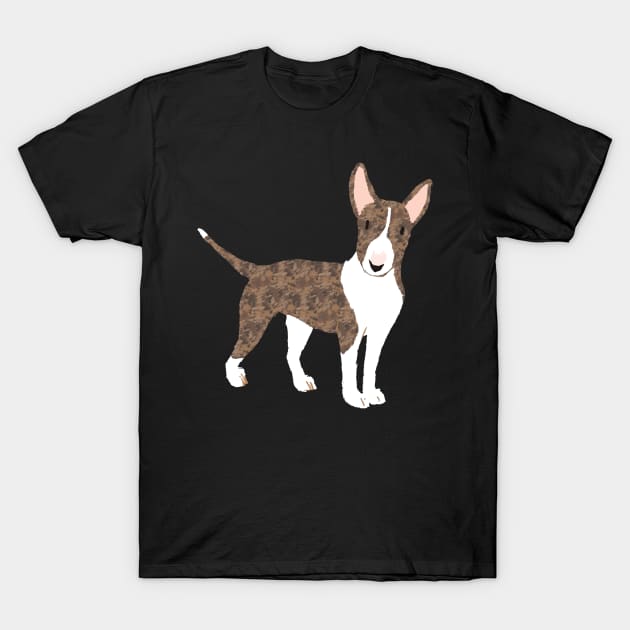 English Bull Terrier Brindle - English Bull Terrier T-Shirt by HarrietsDogGifts